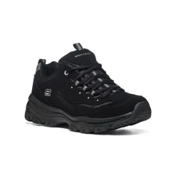 Scarpe da ginnastica nere in similpelle e tessuto con sottopiede Memory Foam Skechers I-Conik