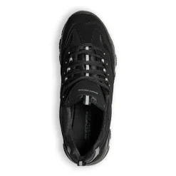 Scarpe da ginnastica nere in similpelle e tessuto con sottopiede Memory Foam Skechers I-Conik