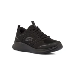 Scarpe da ginnastica nere in pelle con sottopiede Memory Foam Skech Lite Pro