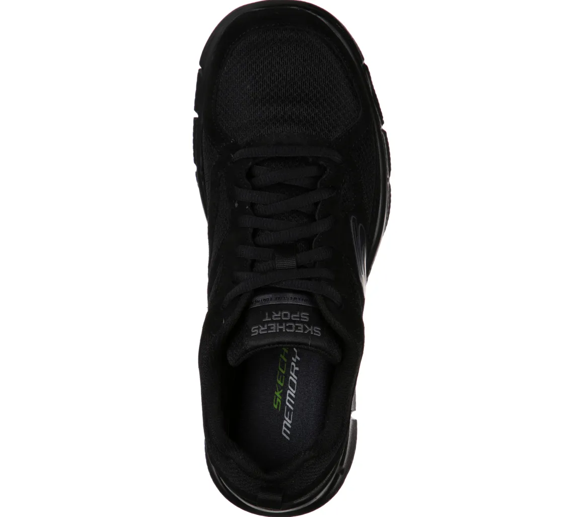 Scarpe da ginnastica nere da uomo con soletta memory comfort Skechers Track