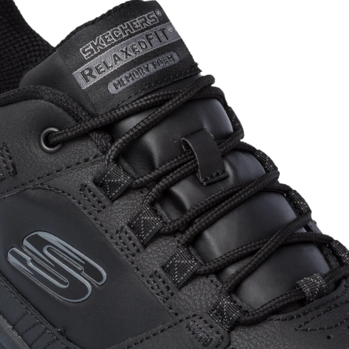 Scarpe da ginnastica nere da uomo con soletta Memory Foam Skechers Oak Canyon