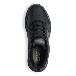 Scarpe da ginnastica nere da uomo con soletta Memory Foam Skechers Oak Canyon