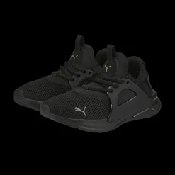Scarpe da ginnastica nere da ragazzo con logo Puma Softride Enzo Evo Jr