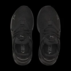 Scarpe da ginnastica nere da ragazzo con logo Puma Softride Enzo Evo Jr
