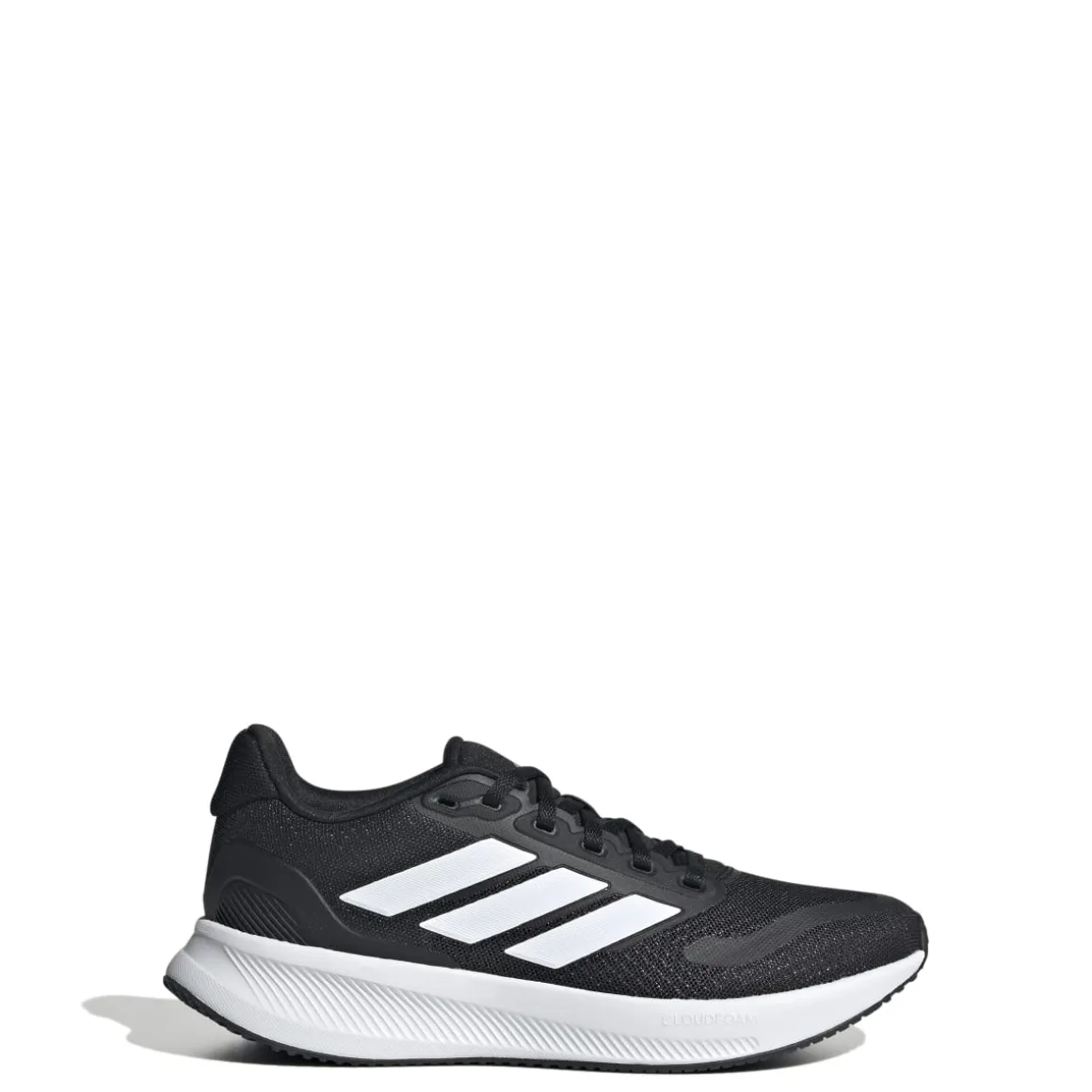 Scarpe da ginnastica nere e bianche da ragazzo con logo adidas Runfalcon 5