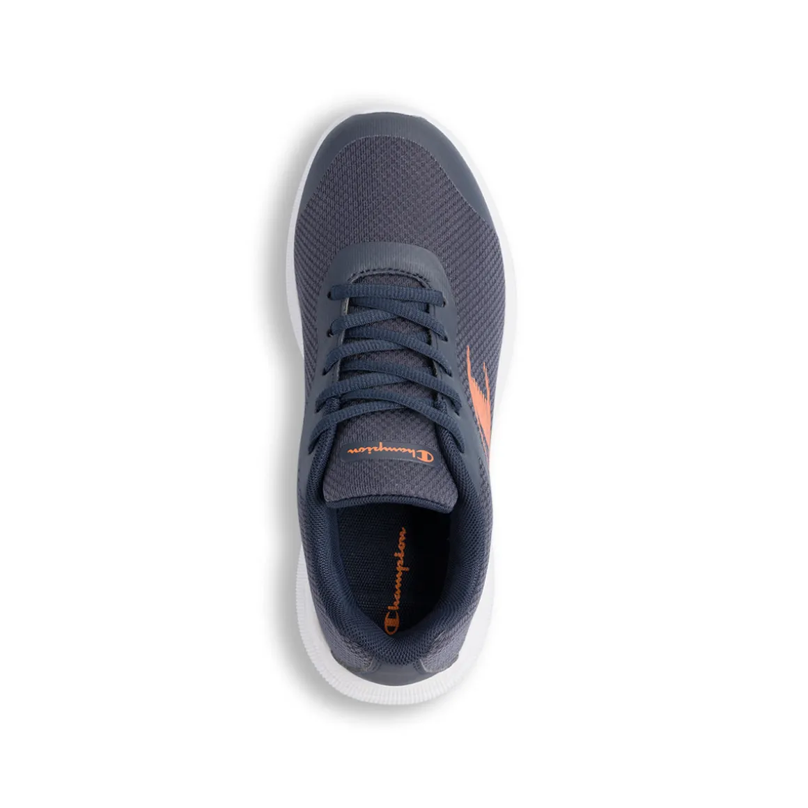 Scarpe da ginnastica ragazza blu con dettaglio arancione Champion Syphon Engage