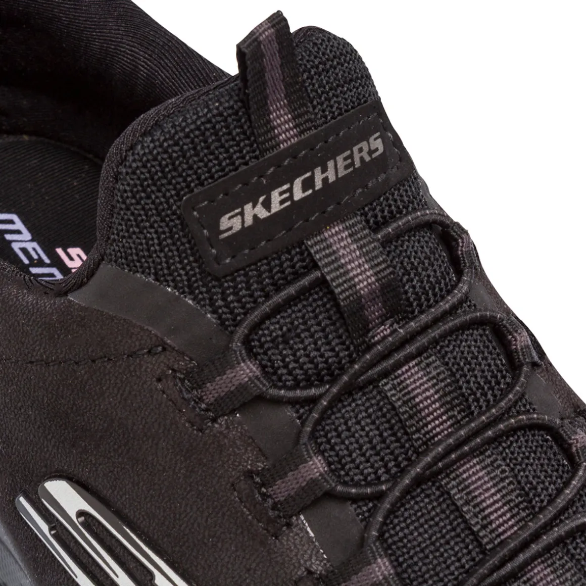 Scarpe da ginnastica Slip-on nere da Donna Skechers Summits