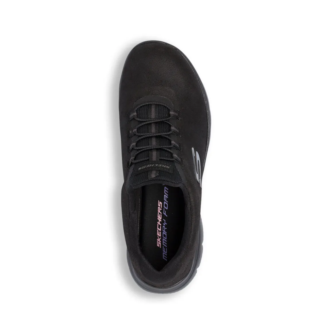 Scarpe da ginnastica Slip-on nere da Donna Skechers Summits