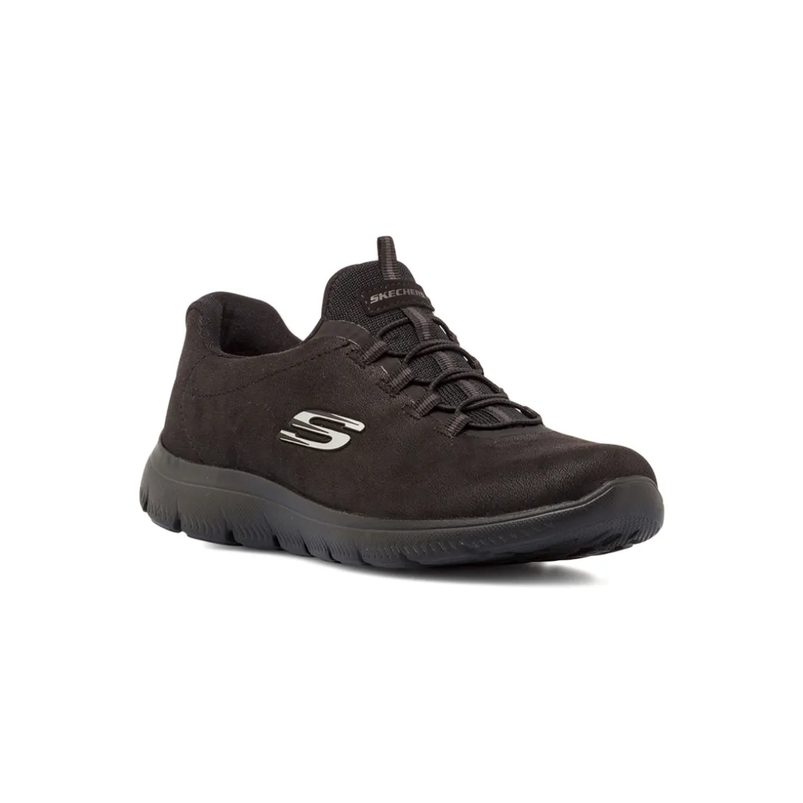Scarpe da ginnastica Slip-on nere da Donna Skechers Summits