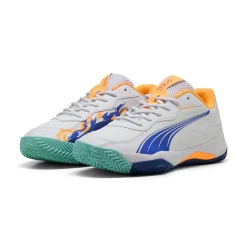 Scarpe da padel da Uomo bianche con dettagli multicolore Puma Nova Smah