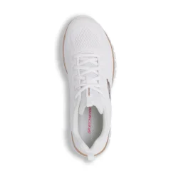 Scarpe da running bianche da Donna con logo dorato e Memory Foam Skechers