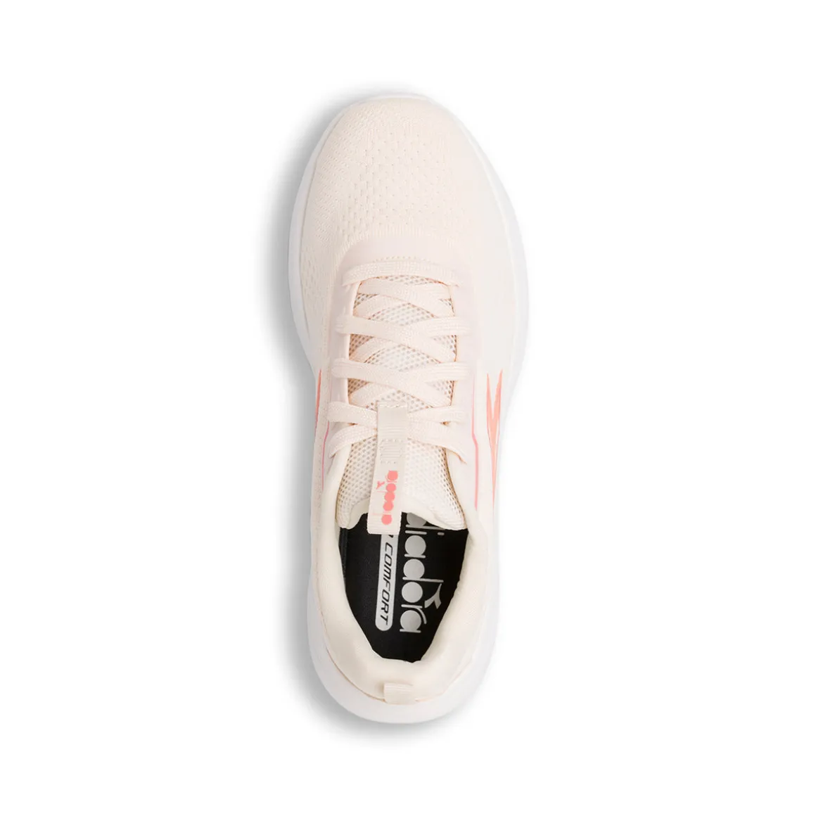 Scarpe da running bianche e arancioni effetto sfumato da Donna Diadora