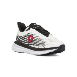 Scarpe da running bianche da Uomo con dettagli neri e logo Tonino Lamborghini