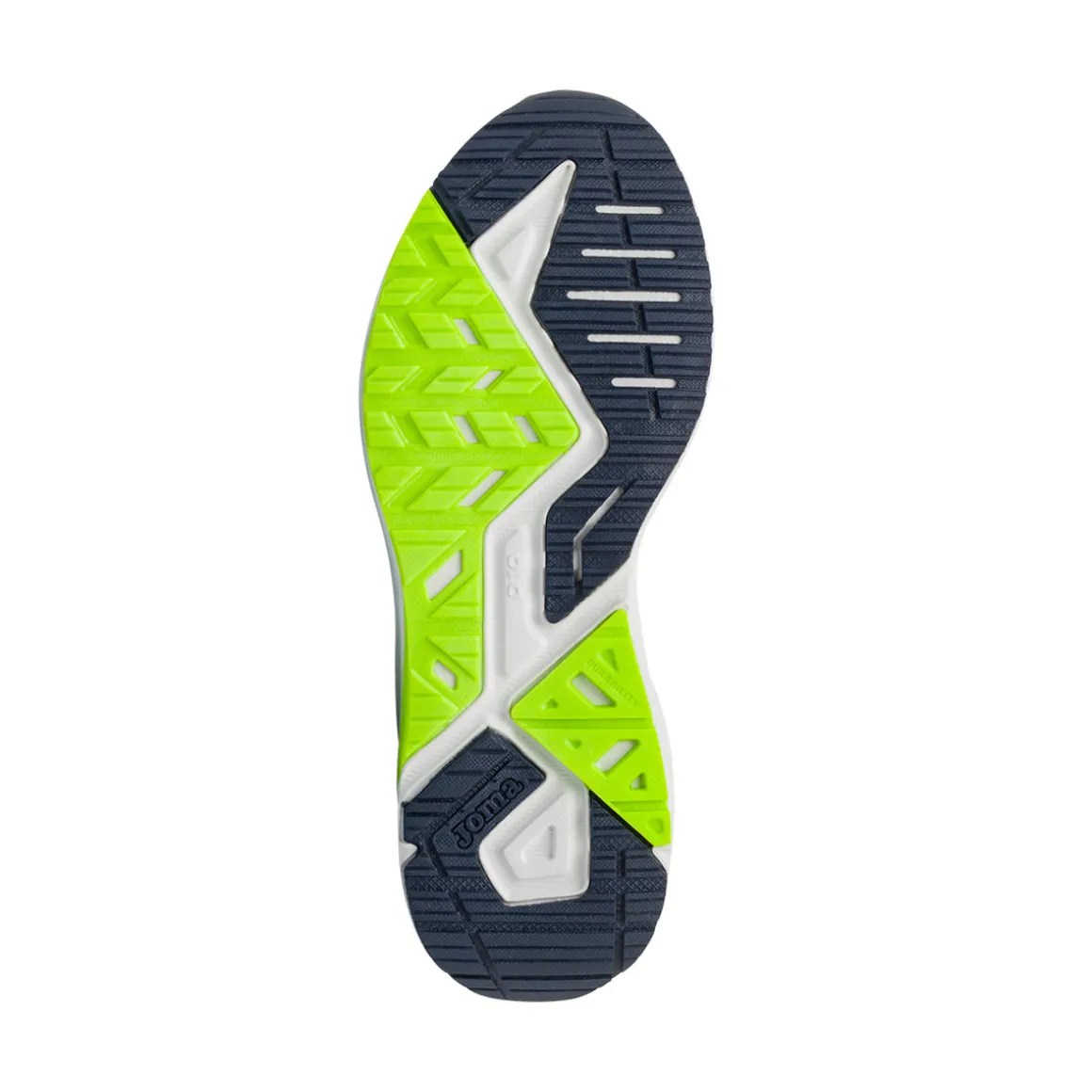 Scarpe da running blu da Uomo con dettagli verde neon Joma