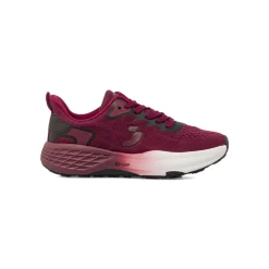 Scarpe da running da donna bordeaux in tessuto tecnico SJ