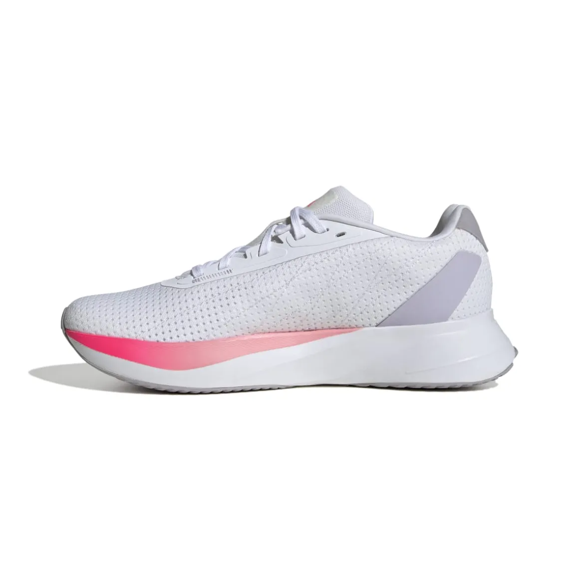 Scarpe da running donna bianche con dettagli rosa e argento adidas Duramo SL