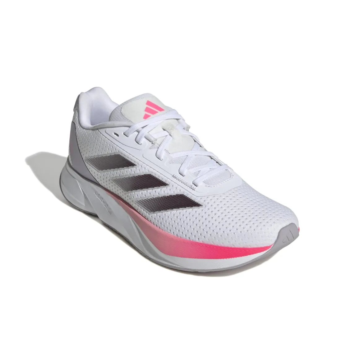 Scarpe da running donna bianche con dettagli rosa e argento adidas Duramo SL