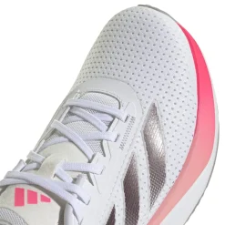 Scarpe da running donna bianche con dettagli rosa e argento adidas Duramo SL