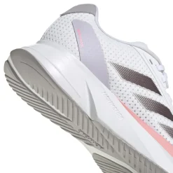 Scarpe da running donna bianche con dettagli rosa e argento adidas Duramo SL