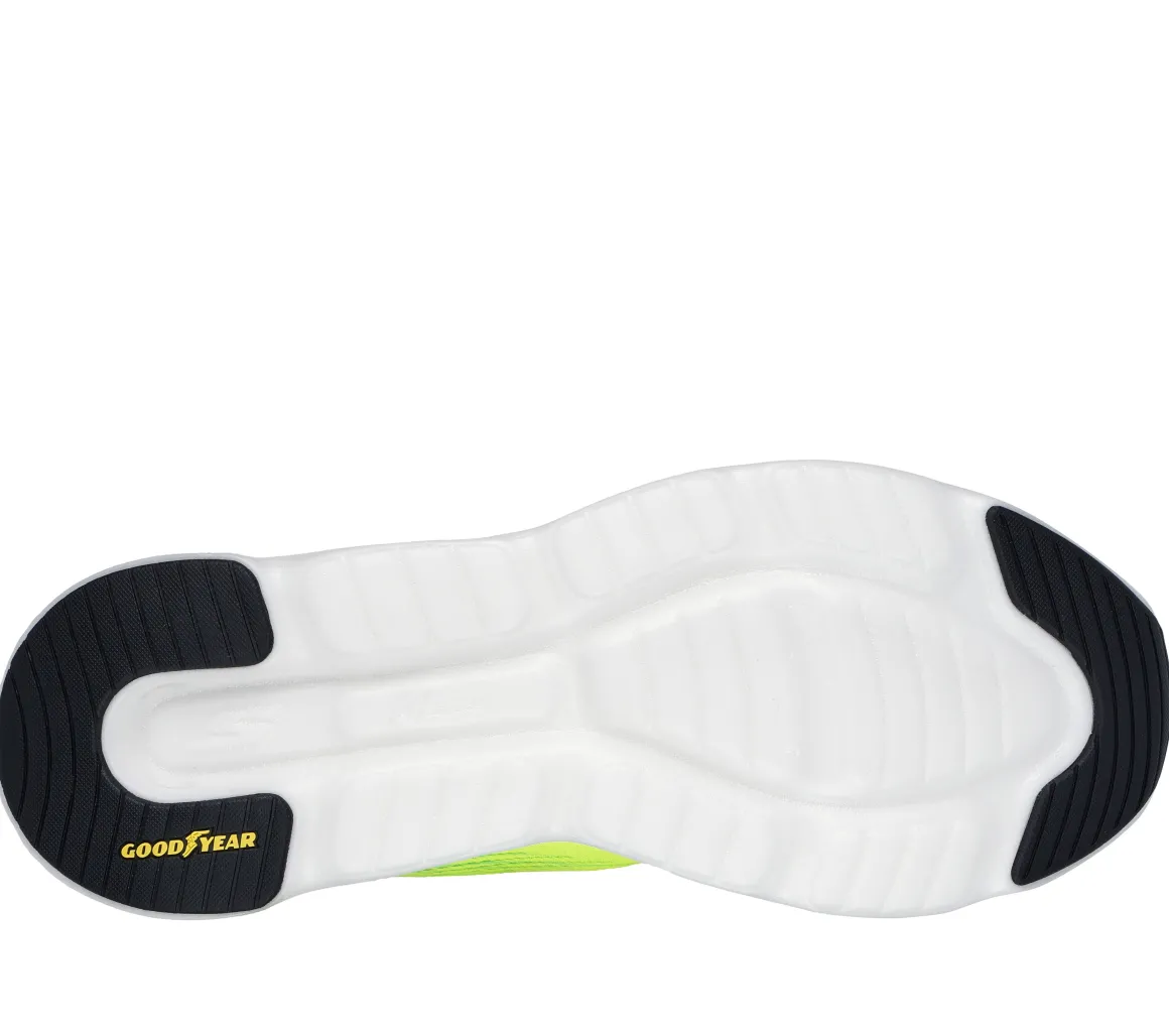 Scarpe da running gialle da uomo con ammortizzazione Hyper Burst Skechers GO RUN Swirl Tech Speed -