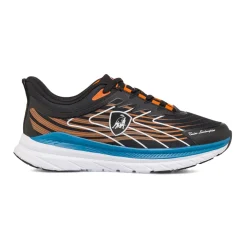 Scarpe da running nere da Uomo con dettagli arancioni Tonino Lamborghini