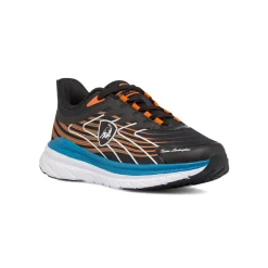 Scarpe da running nere da Uomo con dettagli arancioni Tonino Lamborghini