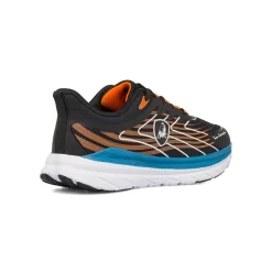 Scarpe da running nere da Uomo con dettagli arancioni Tonino Lamborghini