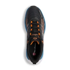 Scarpe da running nere da Uomo con dettagli arancioni Tonino Lamborghini