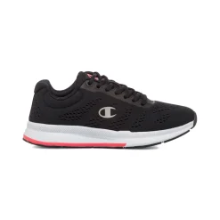 Scarpe da running nere da Donna con inserto rosa e logo Champion Jaunt Low