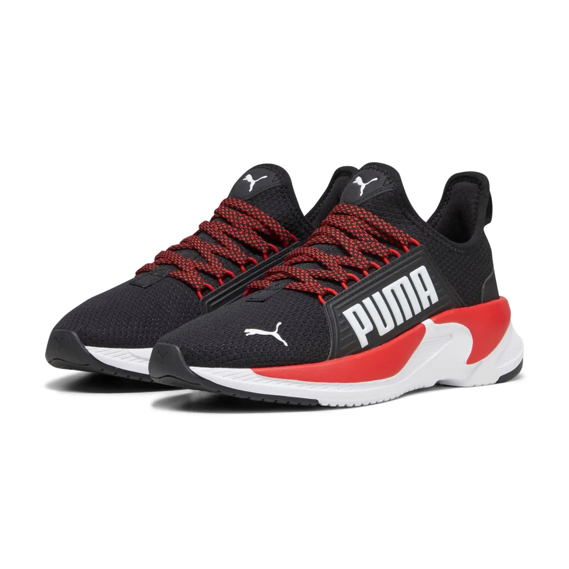 Scarpe da running nere da ragazzo con logo laterale Puma Softride Premier Jr