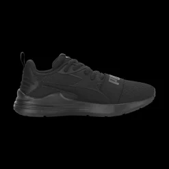 Scarpe da running nere da ragazzo con logo Puma Wired Run Pure Jr