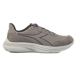 Scarpe da Running uomo grigie con tomaia effetto scamosciato Diadora