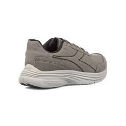 Scarpe da Running uomo grigie con tomaia effetto scamosciato Diadora