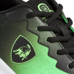 Scarpe da running verdi da Uomo con logo Tonino Lamborghini