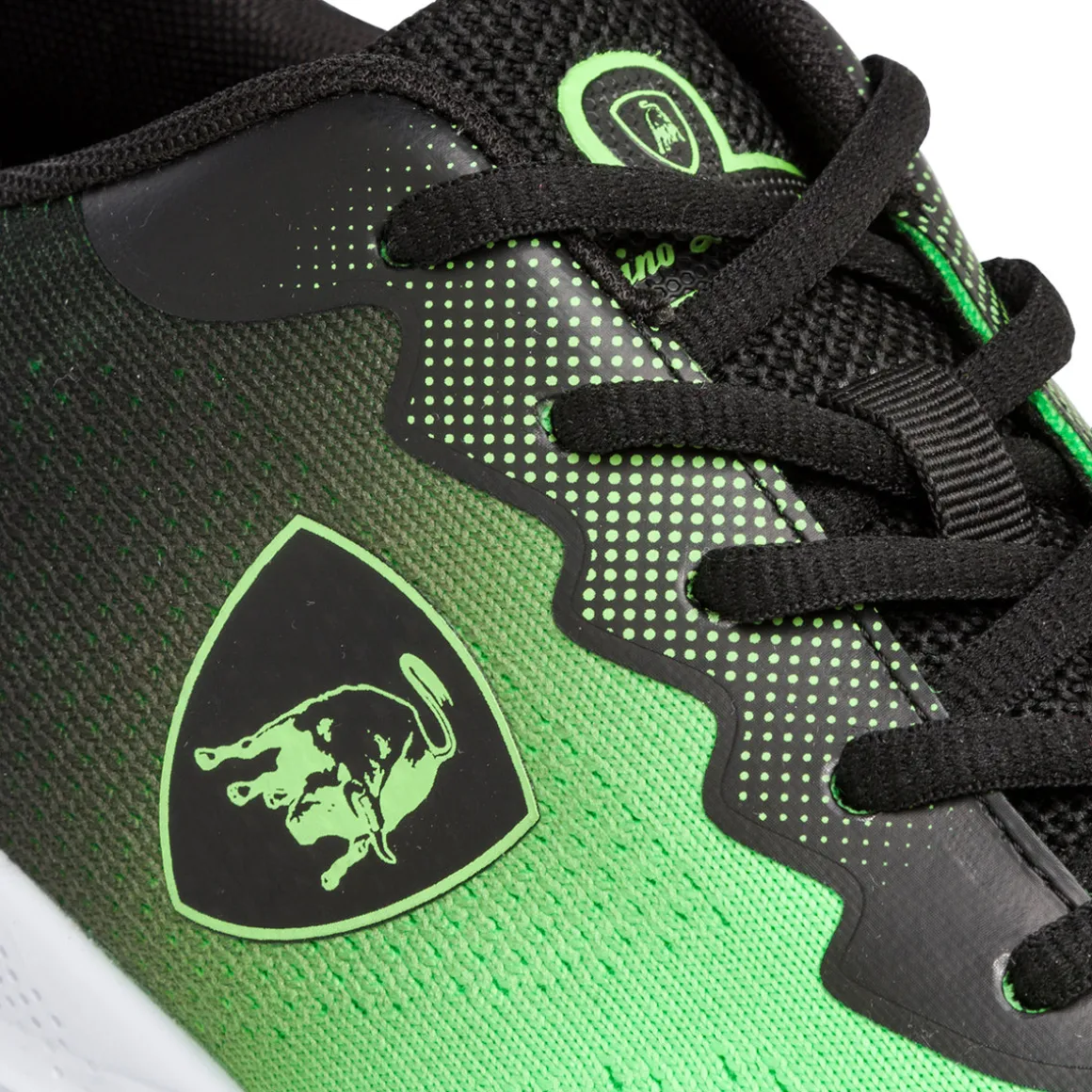 Scarpe da running verdi da Uomo con logo Tonino Lamborghini