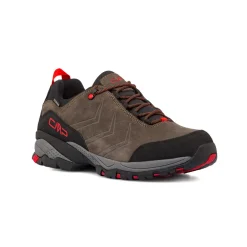 Scarpe da trekking da donna grigie con dettagli rossi CMP Melnick Low