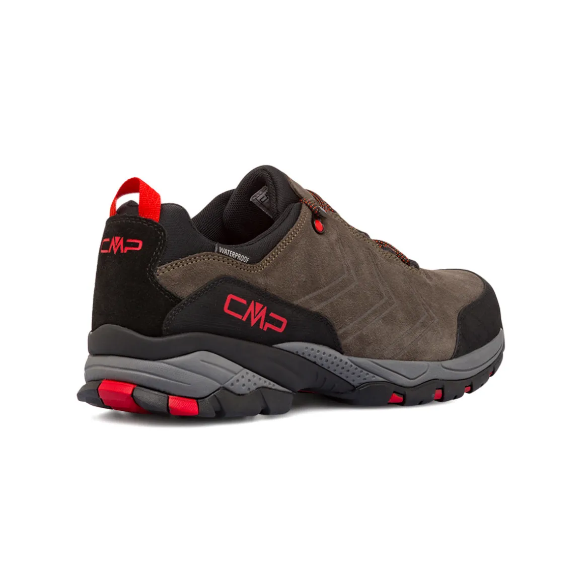 Scarpe da trekking da donna grigie con dettagli rossi CMP Melnick Low
