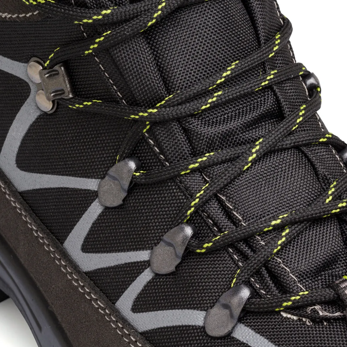 Scarpe da trekking da uomo nere e grigie Jacalu