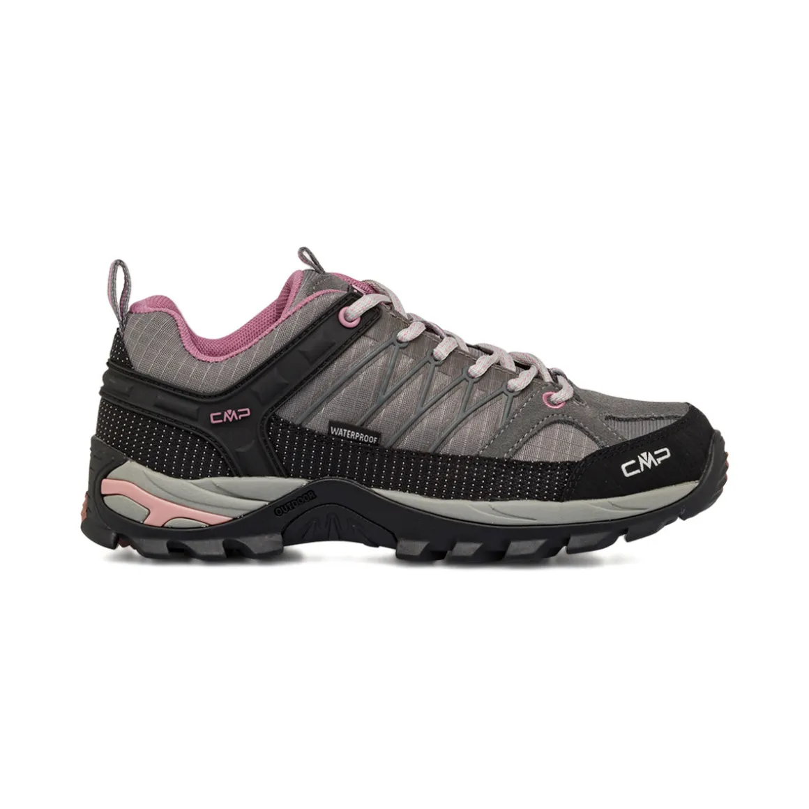 Scarpe da Trekking grigie e nere in pelle da Donna CMP Rigel Low