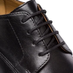 Scarpe da Uomo Derby in Pelle Nere Primopiano