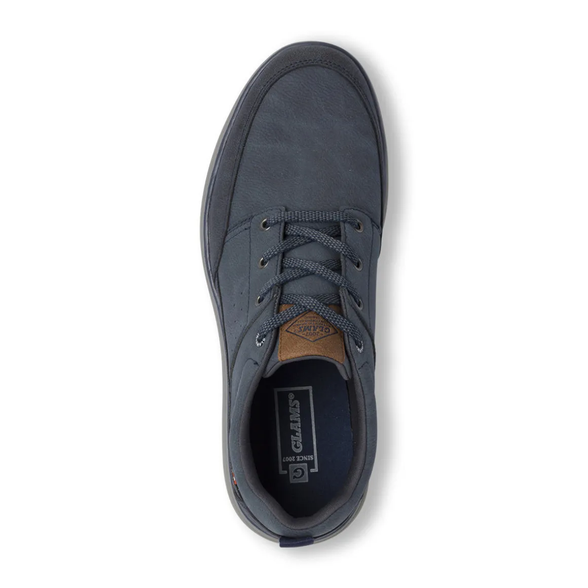 Scarpe eleganti blu da Uomo con inserti marroni Glams