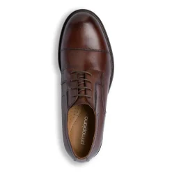 Scarpe Eleganti da Uomo in Pelle Marrone con Allacciatura Derby Primopiano