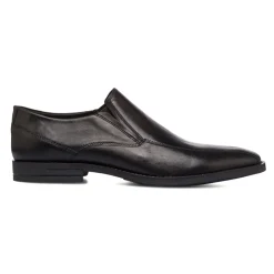 Scarpe eleganti da uomo nere in pelle senza allacciatura La Cuoieria
