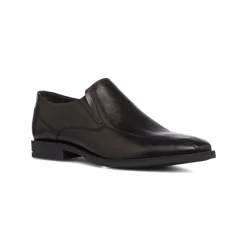 Scarpe eleganti da uomo nere in pelle senza allacciatura La Cuoieria