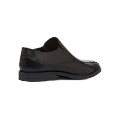 Scarpe eleganti da uomo nere in pelle senza allacciatura La Cuoieria