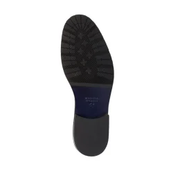 Scarpe monk-strap nere eleganti in pelle con chiusura a doppia fibbia da uomo Primopiano