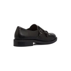 Scarpe nere monk-strap nere da donna con doppia fibbia Swish Jeans