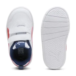 Scarpe Primi passi bianche da Bambino con chiusura a strappo Courtflex V3 V Puma