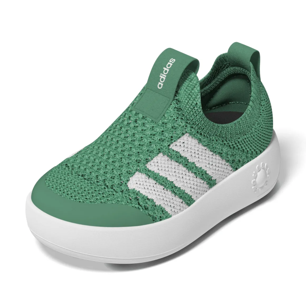 Scarpe slip-on Primi Passi verdi da Bambini adidas Bubblecomfy Infant
