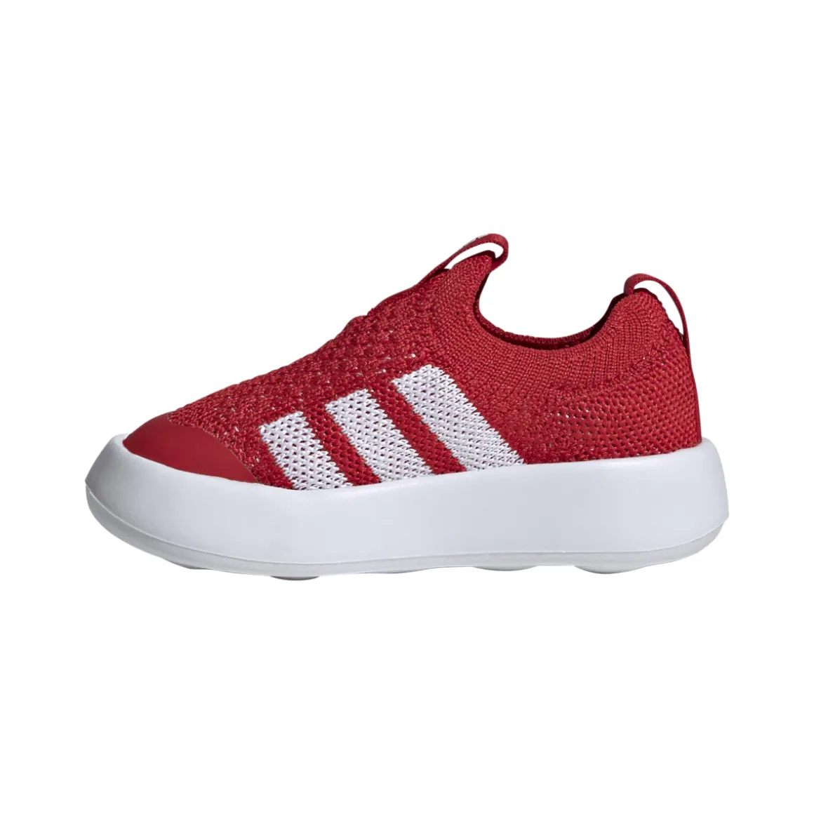 Scarpe slip-on Primi Passi rosse da Bambini adidas Bubblecomfy Infant